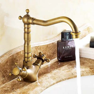 Vòi Lavabo đồng thau cổ điển