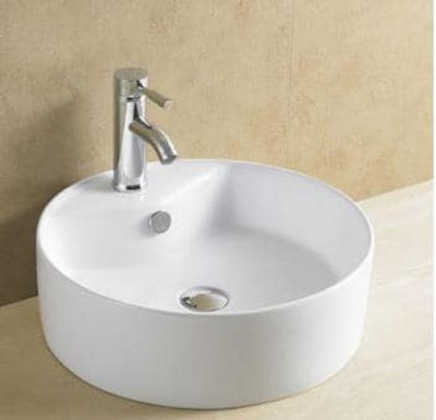 Chậu Lavabo sứ trắng cao cấp (CT04)