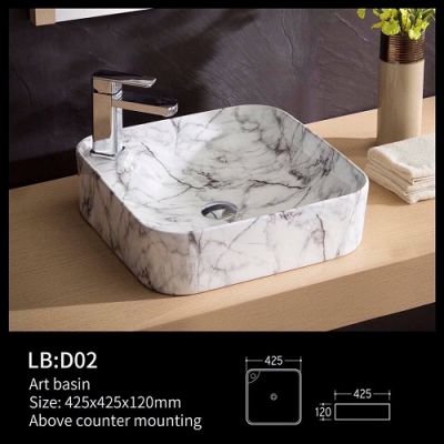 Chậu Lavabo sứ vân đá (CGD03)