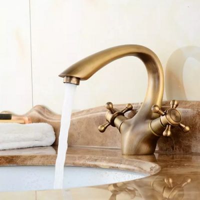 Vòi Lavabo đồng thau cổ điển