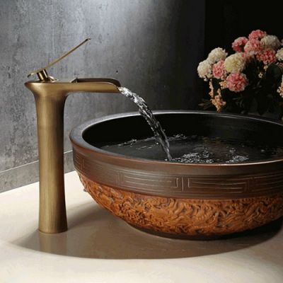 Vòi Lavabo đồng thau cổ điển